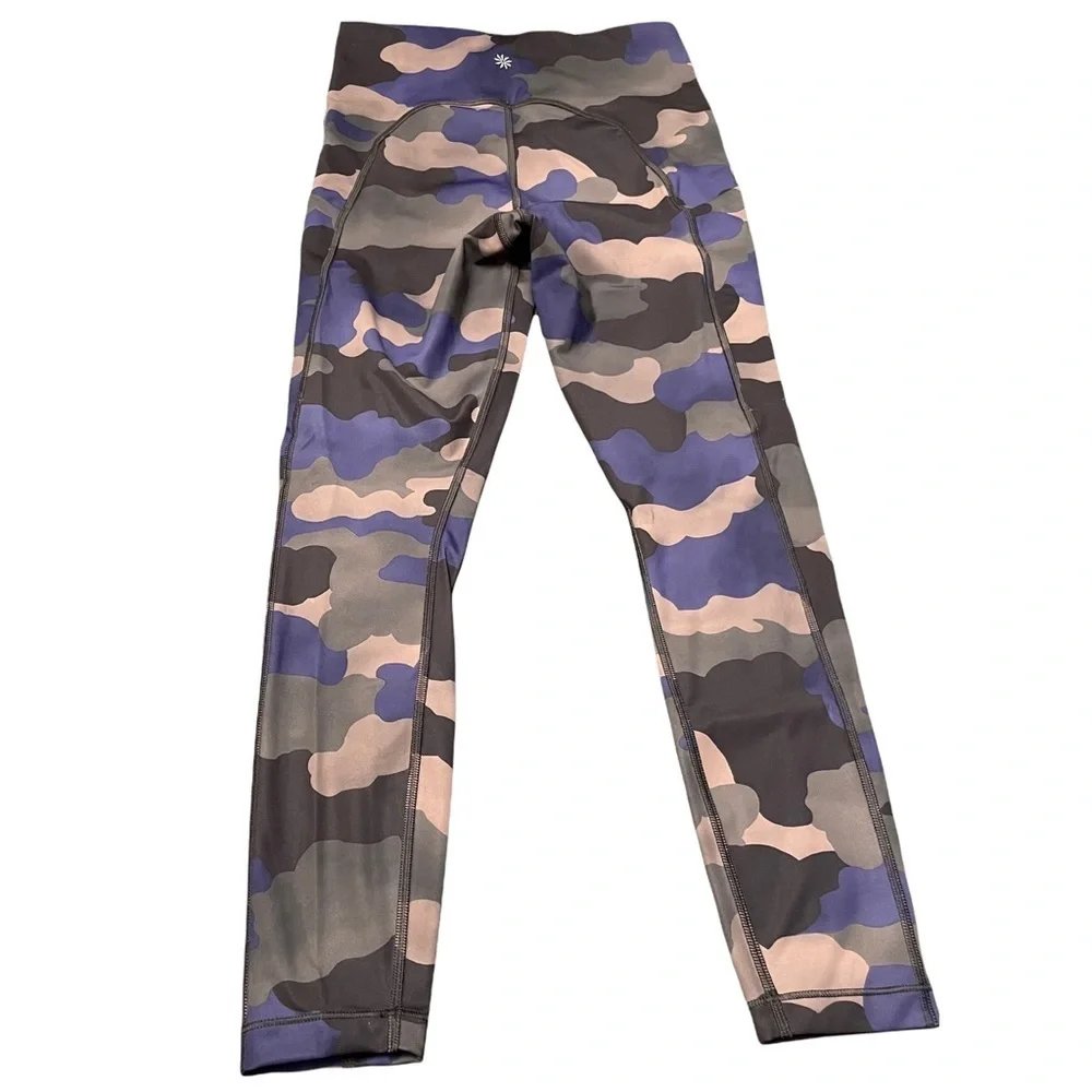 Athleta Ultimate‎ Stash Pocket Printed 7/8 Camo Tight Pants Leggings Size XS